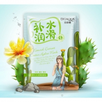 Увлажняющая тканевая маска BioAqua Natural Extract с экстрактом кактуса