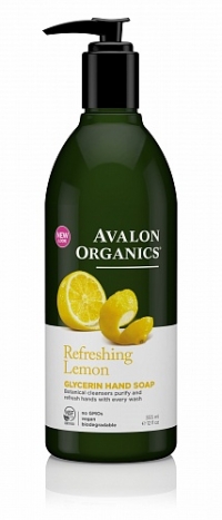 Глицериновое мыло для рук Avalon Organics с маслом лимона