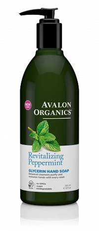 Глицериновое мыло для рук Avalon Organics с маслом мяты