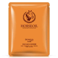 Увлажняющая тканевая маска с лошадиным маслом Bioaqua Horseoil Replenishment Sparkling Mask