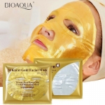 Коллагеновая маска для лица с золотом 24К BioAqua Collagen Crystal Mask